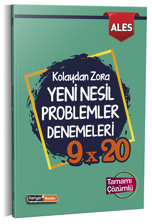 Kariyer Meslek ALES Problemler 9x20 Deneme Sınavı Çözümlü Kariyer Meslek Yayınları