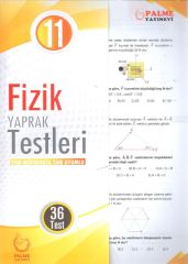 Palme 11. Sınıf Fizik Yaprak Testleri 36 Test Palme Yayınları