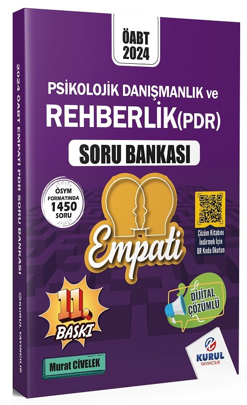 Kurul 2024 ÖABT Rehberlik EMPATİ Soru Bankası Çözümlü - Murat Civelek Kurul Yayıncılık