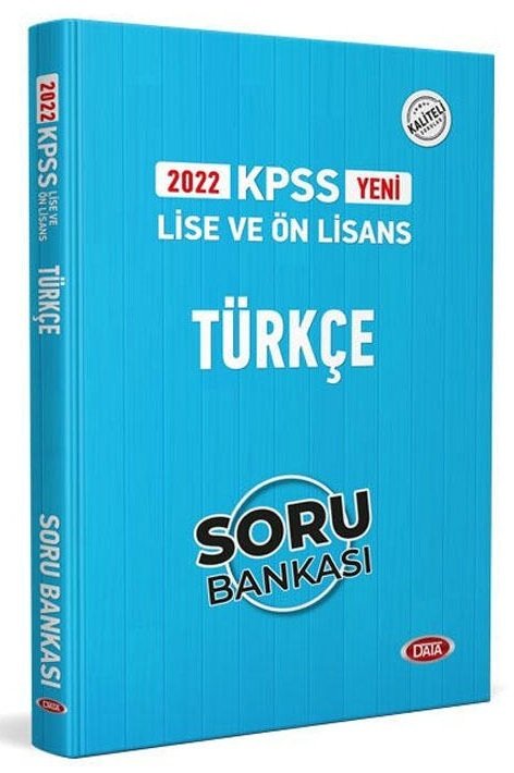 Data 2022 KPSS Lise Ön Lisans Türkçe Soru Bankası Data Yayınları