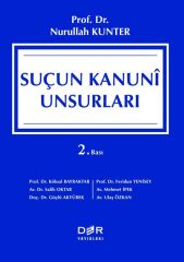 Der Yayınları Suçun Kanuni Unsurları - Nurullah Kunter Der Yayınları