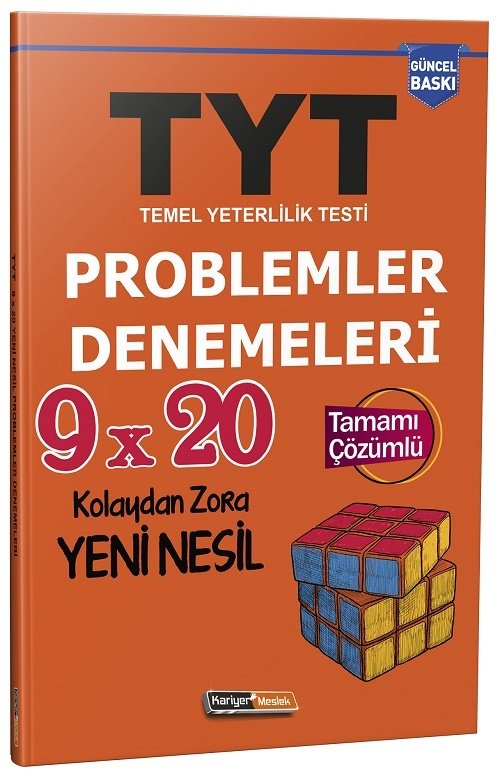 Kariyer Meslek YKS TYT Problemler 9x20 Deneme Sınavı Çözümlü Kariyer Meslek Yayınları