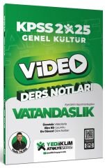 Yediiklim 2025 KPSS Vatandaşlık Atölye Video Ders Notları - Yasin Yıldız Yediiklim Yayınları