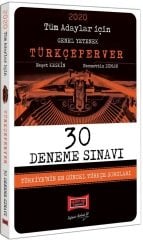 Yargı 2020 KPSS Tüm Adaylar İçin TÜRKÇEPERVER 30 Deneme Yargı Yayınları