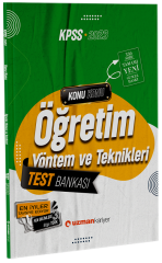 SÜPER FİYAT - Uzman Kariyer 2023 KPSS Eğitim Bilimleri Öğretim Yöntem ve Teknikleri Test Bankası Yaprak Test Uzman Kariyer Yayınları