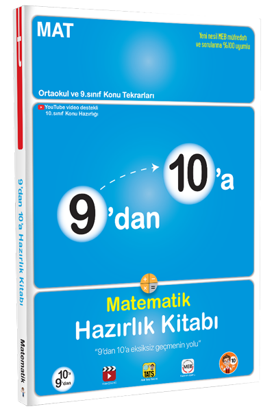 Tonguç 9 dan 10 a Matematik Hazırlık Kitabı Tonguç Akademi