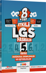 Etkili Matematik 8. Sınıf LGS Matematik Doğrusal Denklemler ve Eşitsizlik Fasikülleri 5. Fasikül Etkili Matematik Yayınları