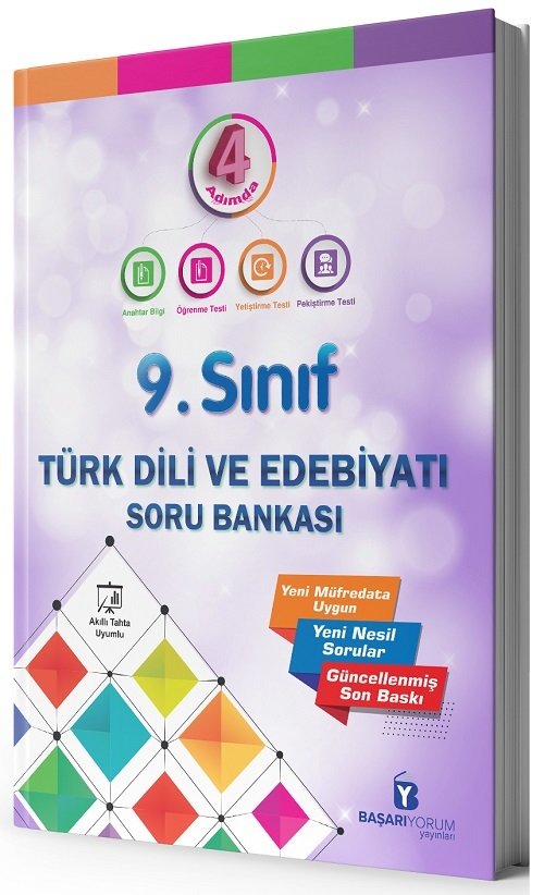 Başarıyorum 9. Sınıf Türk Dili ve Edebiyatı 4 Adımda Soru Bankası Başarıyorum Yayınları