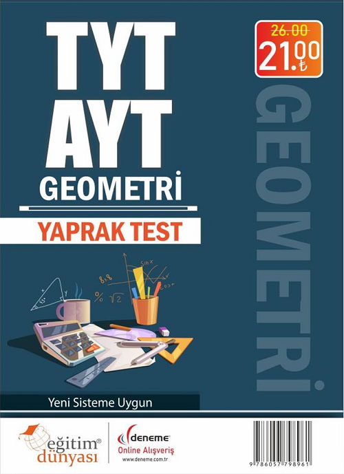 SÜPER FİYAT - Eğitim Dünyası YKS TYT AYT Geometri Yaprak Test Eğitim Dünyası Yayınları