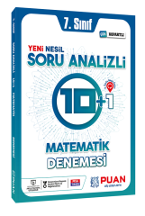 Puan 7. Sınıf Matematik Soru Analizli 10+1 Deneme Puan Yayınları