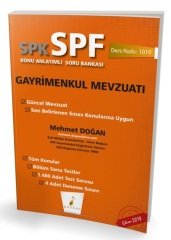 Pelikan SPK SPF 1019 Gayrimenkul Mevzuatı Konu Anlatımlı Soru Bankası Pelikan Yayınevi