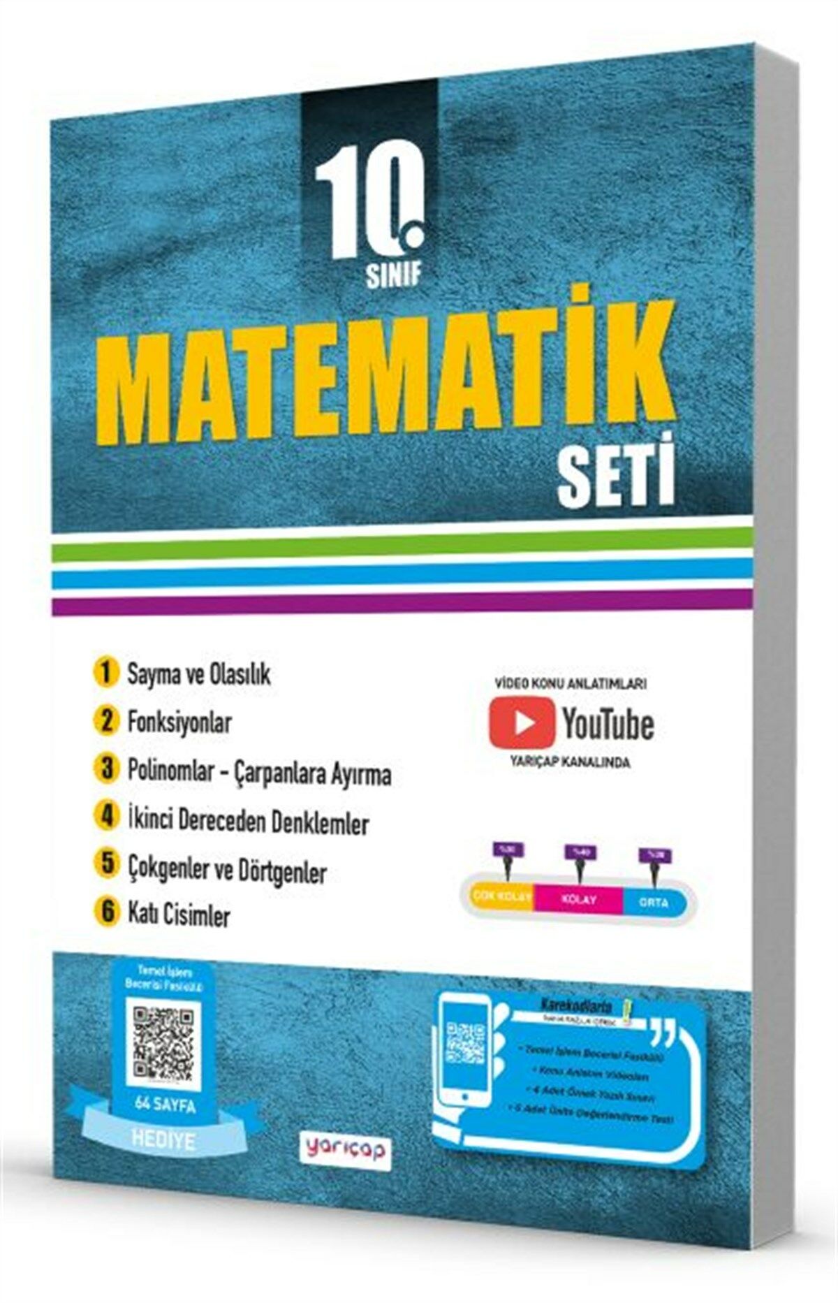 Yarı Çap 10. Sınıf Matematik Seti Yarı Çap Yayınları