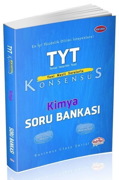 Editör YKS TYT Kimya Konsensüs Soru Bankası Editör Yayınları