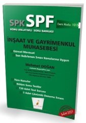 Pelikan SPK SPF 1015 İnşaat ve Gayrimenkul Muhasebesi Konu Anlatımlı Soru Bankası Pelikan Yayınevi