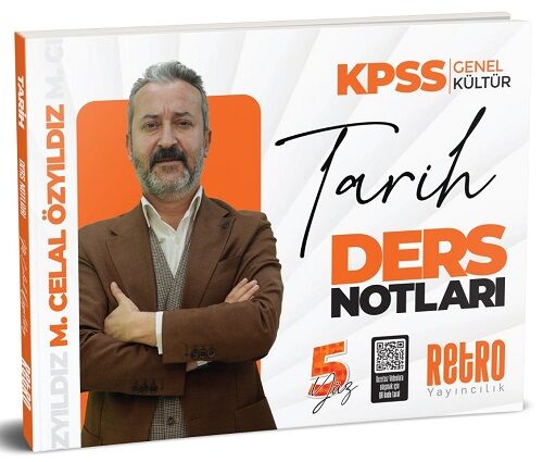 Retro 2025 KPSS Tarih 5Yüz Ders Notları - Mehmet Celal Özyıldız Retro Yayıncılık