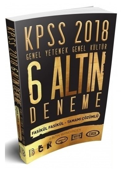 Benim Hocam 2018 KPSS Genel Yetenek Genel Kültür 6 Altın Deneme Çözümlü Benim Hocam Yayınları