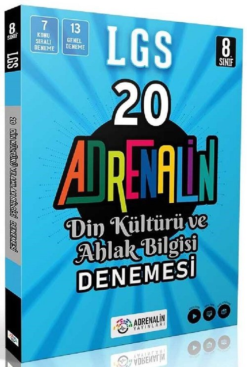 Adrenalin 8. Sınıf LGS Din Kültürü ve Ahlak Bilgisi 20 Deneme Adrenalin Yayınları