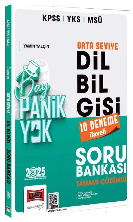 Yargı 2025 KPSS YKS MSÜ Dil Bilgisi Bay Panik Yok Orta Seviye Soru Bankası Çözümlü Yargı Yayınları