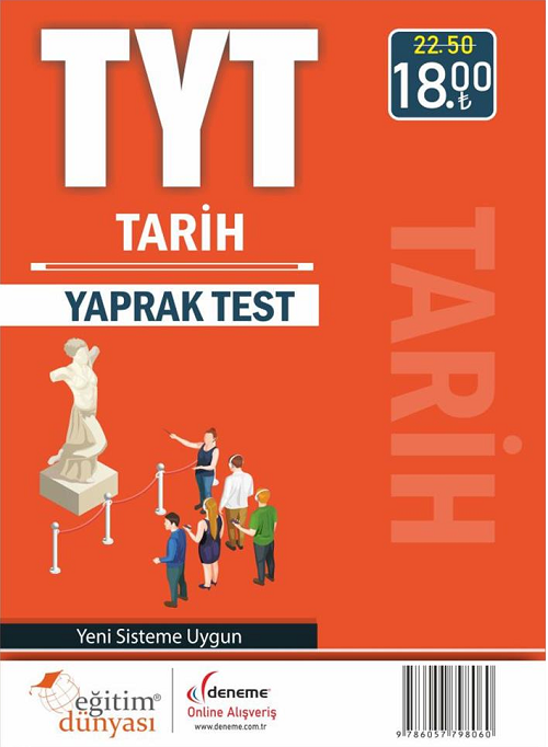 SÜPER FİYAT - Eğitim Dünyası YKS TYT Tarih Yaprak Test Eğitim Dünyası Yayınları