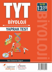 SÜPER FİYAT - Eğitim Dünyası YKS TYT Biyoloji Yaprak Test Eğitim Dünyası Yayınları