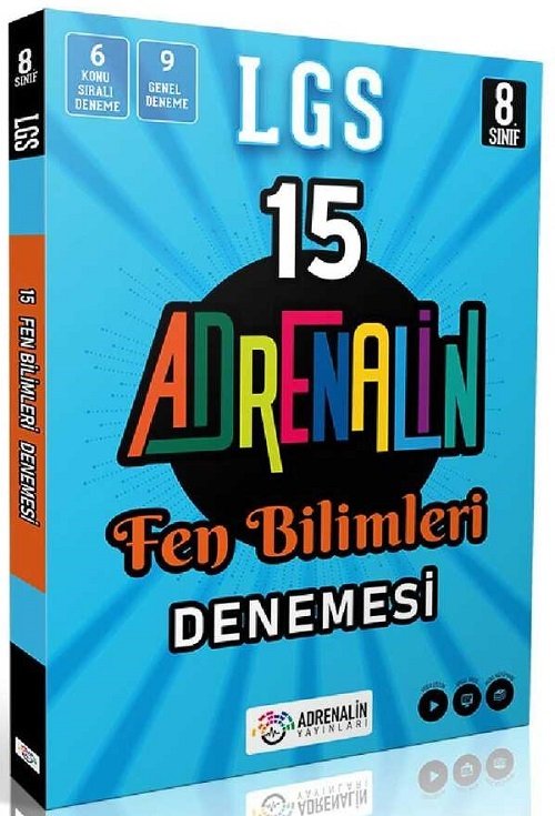 Adrenalin 8. Sınıf LGS Fen Bilimleri 15 Deneme Adrenalin Yayınları