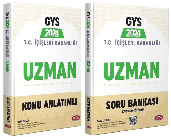 Data 2024 GYS İçişleri Bakanlığı Uzman Konu + Soru Bankası 2 li Set Görevde Yükselme Data Yayınları