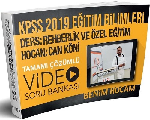 SÜPER FİYAT - Benim Hocam 2019 KPSS Rehberlik ve Özel Eğitim Video Soru Bankası Can Köni Benim Hocam Yayınları