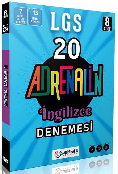 Adrenalin 8. Sınıf LGS İngilizce 20 Deneme Adrenalin Yayınları