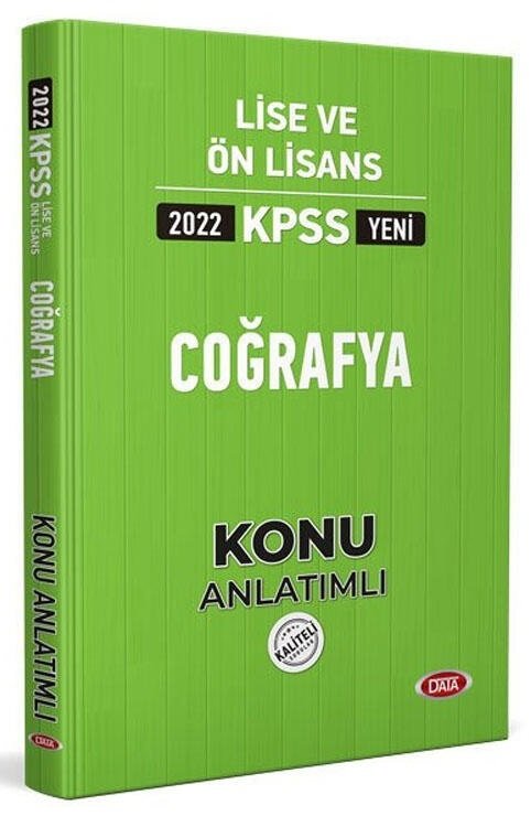 Data 2022 KPSS Lise Ön Lisans Coğrafya Konu Anlatımı Data Yayınları