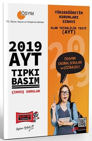 Yargı 2019 YKS AYT Tıpkı Basım Çıkmış Sorular Yargı Yayınları