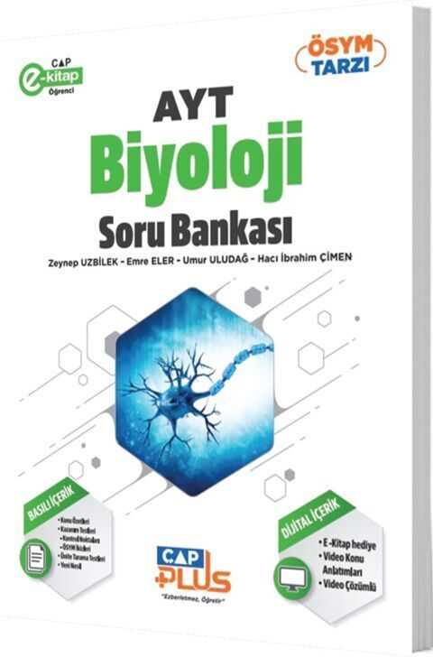 Çap Yayınları YKS AYT Biyoloji Plus Soru Bankası Çap Yayınları