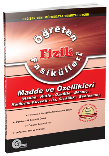 Gür Öğreten Fizik Fasikülleri - Madde ve Özellikleri Gür Yayınları