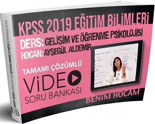 SÜPER FİYAT - Benim Hocam 2019 KPSS Gelişim ve Öğrenme Psikolojisi Video Soru Bankası Ayşegül Aldemir Benim Hocam Yayınları