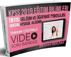 SÜPER FİYAT - Benim Hocam 2019 KPSS Gelişim ve Öğrenme Psikolojisi Video Soru Bankası Ayşegül Aldemir Benim Hocam Yayınları