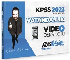 HocaWebde 2023 KPSS Vatandaşlık Video Ders Notu - Özgür Özkınık HocaWebde Yayınları