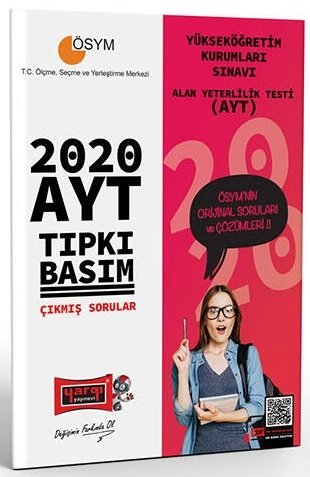 Yargı 2020 YKS AYT Tıpkı Basım Çıkmış Sorular Yargı Yayınları