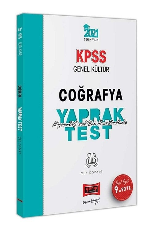 Yargı 2021 KPSS Coğrafya Yaprak Test Çek Kopart Yargı Yayınları