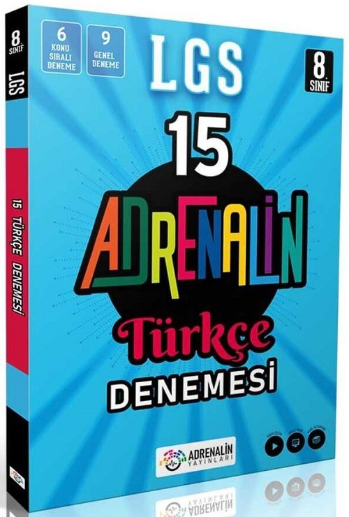 Adrenalin 8. Sınıf LGS Türkçe 15 Deneme Adrenalin Yayınları