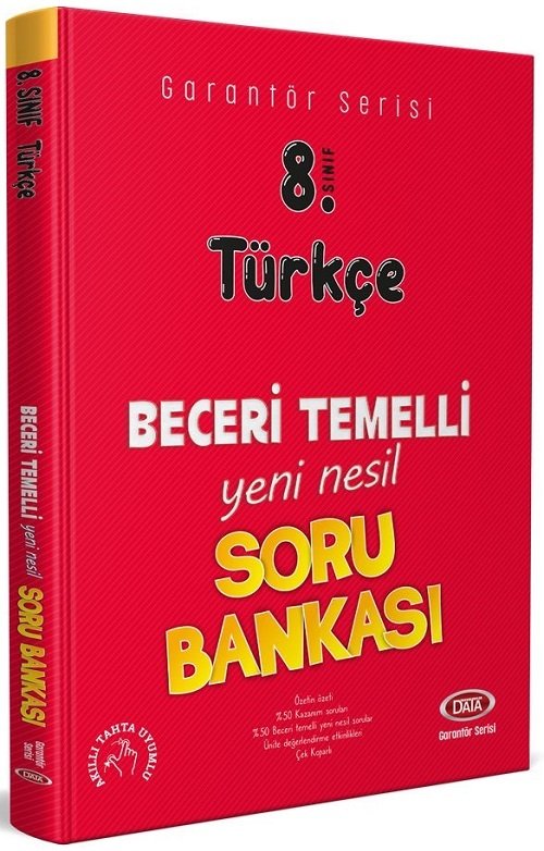 Data 8. Sınıf Türkçe Garantör Beceri Temelli Soru Bankası Data Yayınları