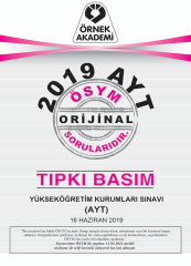 Örnek Akademi YKS AYT 2019 Tıpkı Basım Örnek Akademi Yayınları