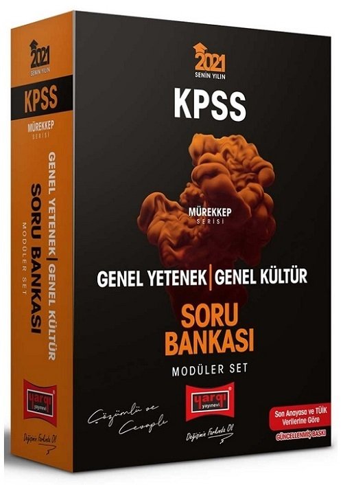 Yargı 2021 KPSS Genel Yetenek Genel Kültür Mürekkep Soru Bankası Modüler Set Çözümlü Yargı Yayınları