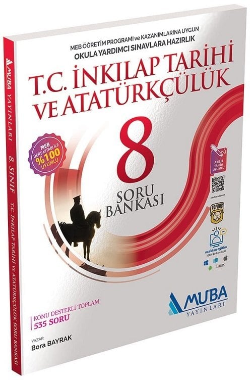 Muba 8. Sınıf TC İnkilap Tarihi ve Atatürkçülük Soru Bankası Muba Yayınları