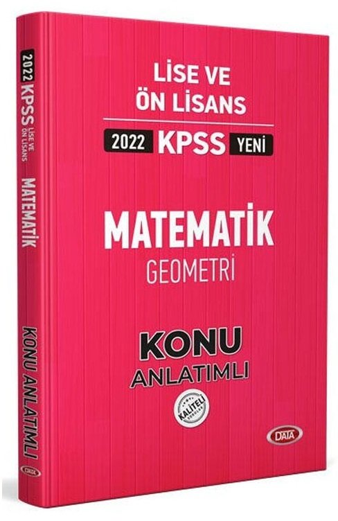 Data 2022 KPSS Lise Ön Lisans Matematik Konu Anlatımı Data Yayınları