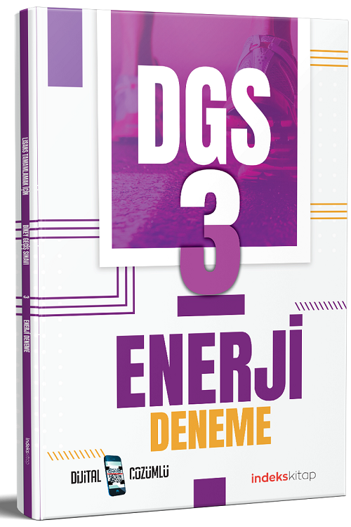 SÜPER FİYAT - İndeks Akademi DGS Enerji 3 Deneme Dijital Çözümlü İndeks Akademi Yayıncılık