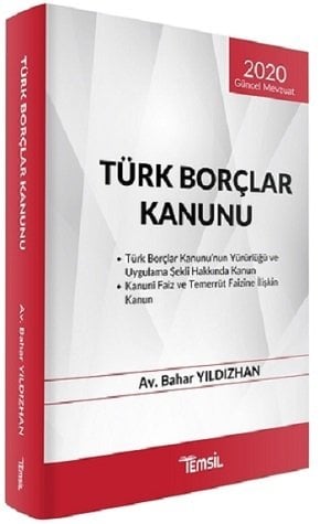 Temsil 2020 Türk Borçlar Kanunu - Bahar Yıldızhan Temsil Yayınları