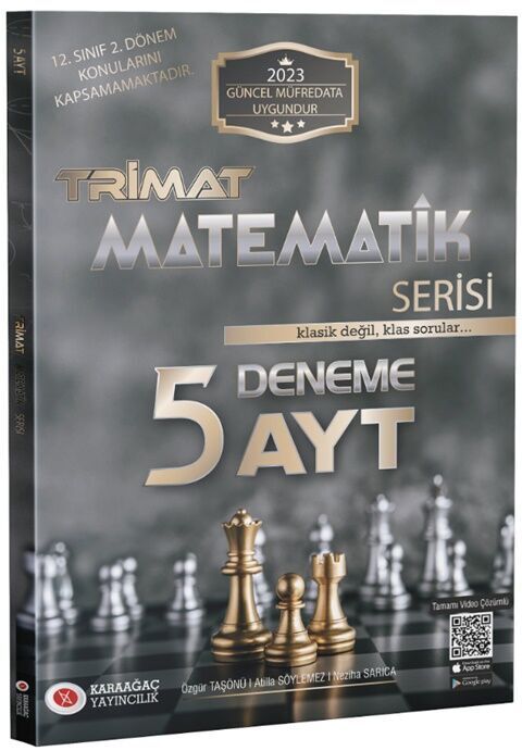 Karaağaç 2023 YKS AYT Matematik Trimat 5 Deneme Karaağaç Yayınları