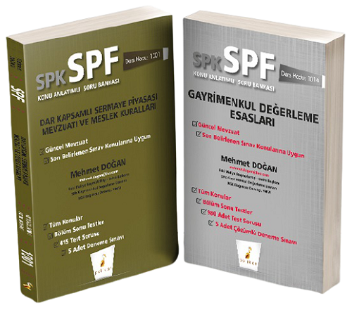 Pelikan SPK SPF Konut Değerleme Lisansı 2 Kitap Set Pelikan Yayınevi