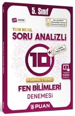 Puan 5. Sınıf Fen Bilimleri Soru Analizli 10+1 Deneme Puan Yayınları