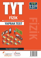 SÜPER FİYAT - Eğitim Dünyası YKS TYT Fizik Yaprak Test Eğitim Dünyası Yayınları