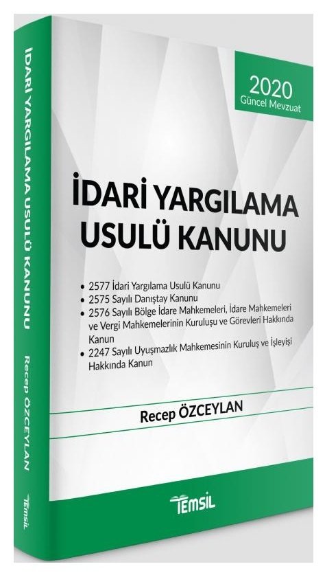 Temsil 2020 İdari Yargılama Usulü Kanunu - Recep Özceylan Temsil Yayınları